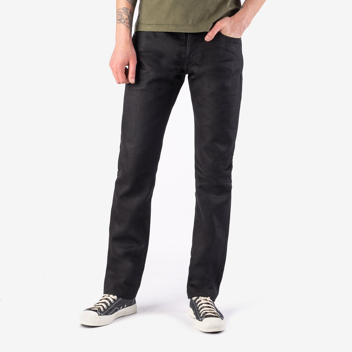 Iron Heart 555 XHS 25 oz Black Black Selvedge Denim