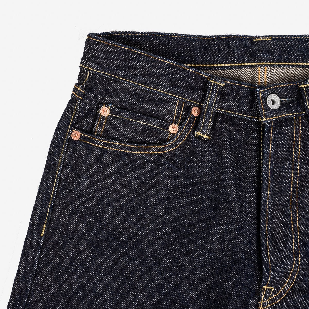 Iron Heart IH-888S-21 21oz Selvedge Denim Medium/High Rise Tapered Cut Jeans - Indigo