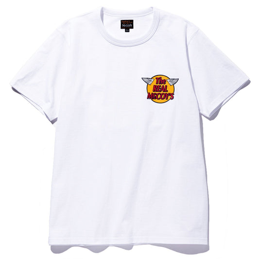 THE REAL MCCOY'S LOGO TEE WHITE MC20001