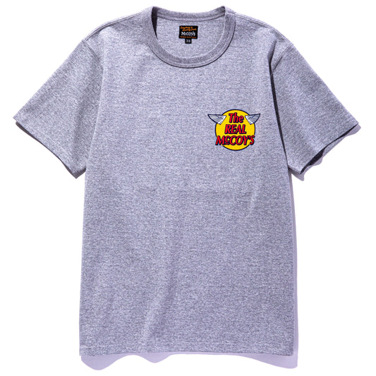 THE REAL MCCOY'S LOGO TEE GREY MC20001