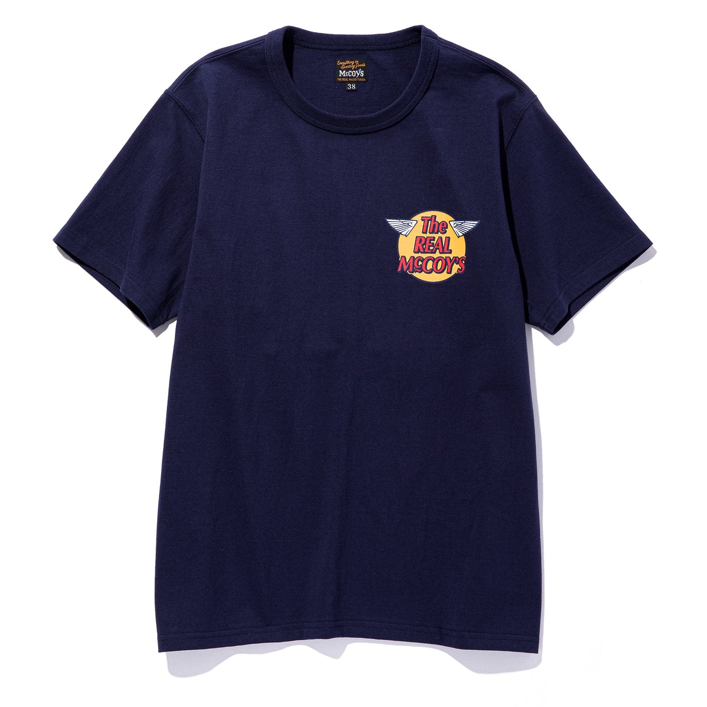 THE REAL MCCOY'S LOGO TEE NAVY MC20001