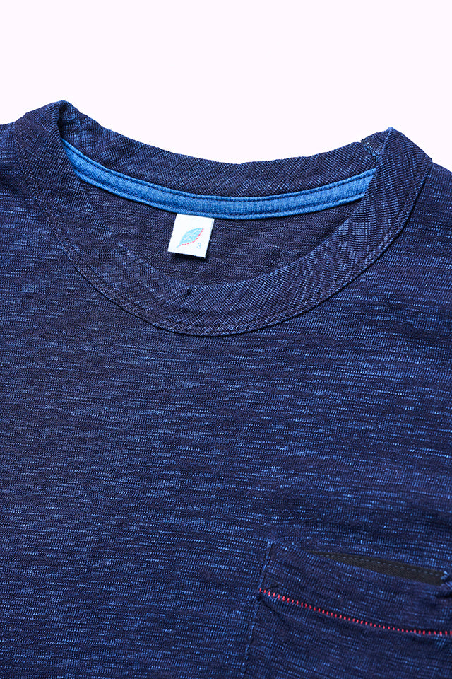 Pure Blue Japan SS-5399 Slub Jersey Pocket Tshirt